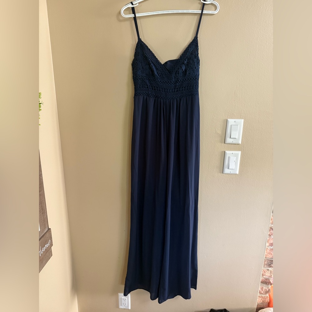 Elegant Navy Blue Romper